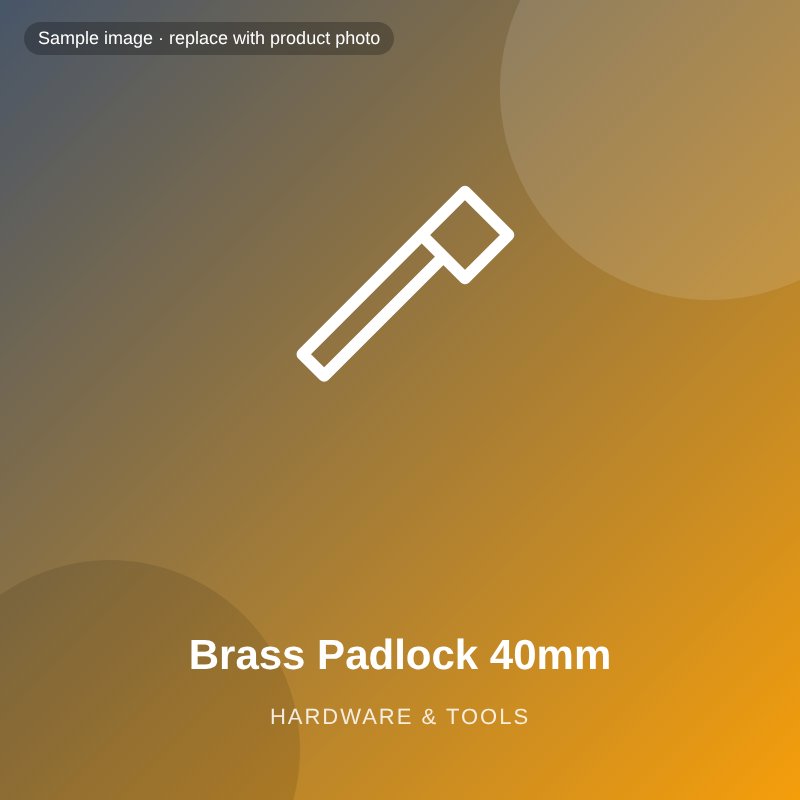 Brass Padlock 40mm