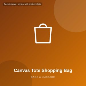 Canvas Tote Shopping Bag