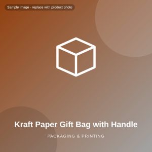 Kraft Paper Gift Bag with Handle