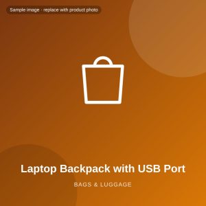 Laptop Backpack with USB Port