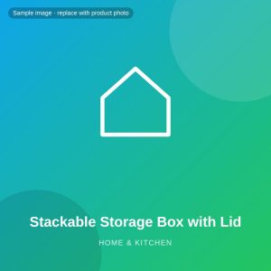 Stackable Storage Box with Lid