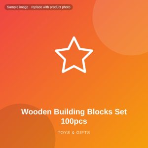 Wooden Building Blocks Set 100pcs